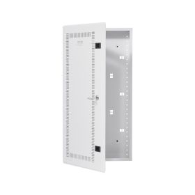 Media Enclosure, 28-Inch, Structured Media Center with Vented Hinged Door, Cable Management Box, Structured Wiring Multi-Media Cabinet