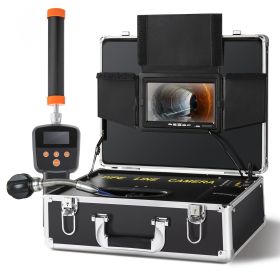 VEVOR Sewer Camera with 512Hz Locator, 131 ft/40 m, 7" Pipeline Inspection Camera with DVR Function, IP68 Camera with 12 Adjustable LEDs