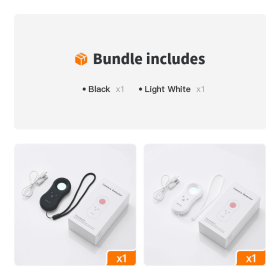 Hidden Camera Detectors; LED Hidden Device Detector With Infrared Viewfinders - Pocket Sized Anti Spy Camera Finder Locates Hidden Camera; Charge (Color: Black+Light White)